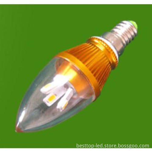 Energy saving 3W LED candle lights with Long Lifespan 50000 hours
